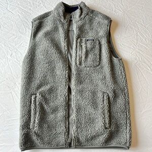 Chaps Sport Sherpa Sweater Vest - Small (S) Gray